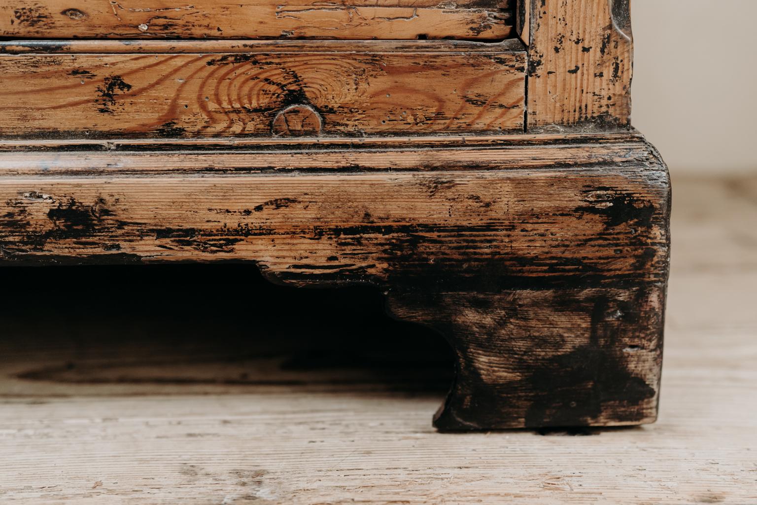 19th Century English Fruitwood Chest of Drawers 8
