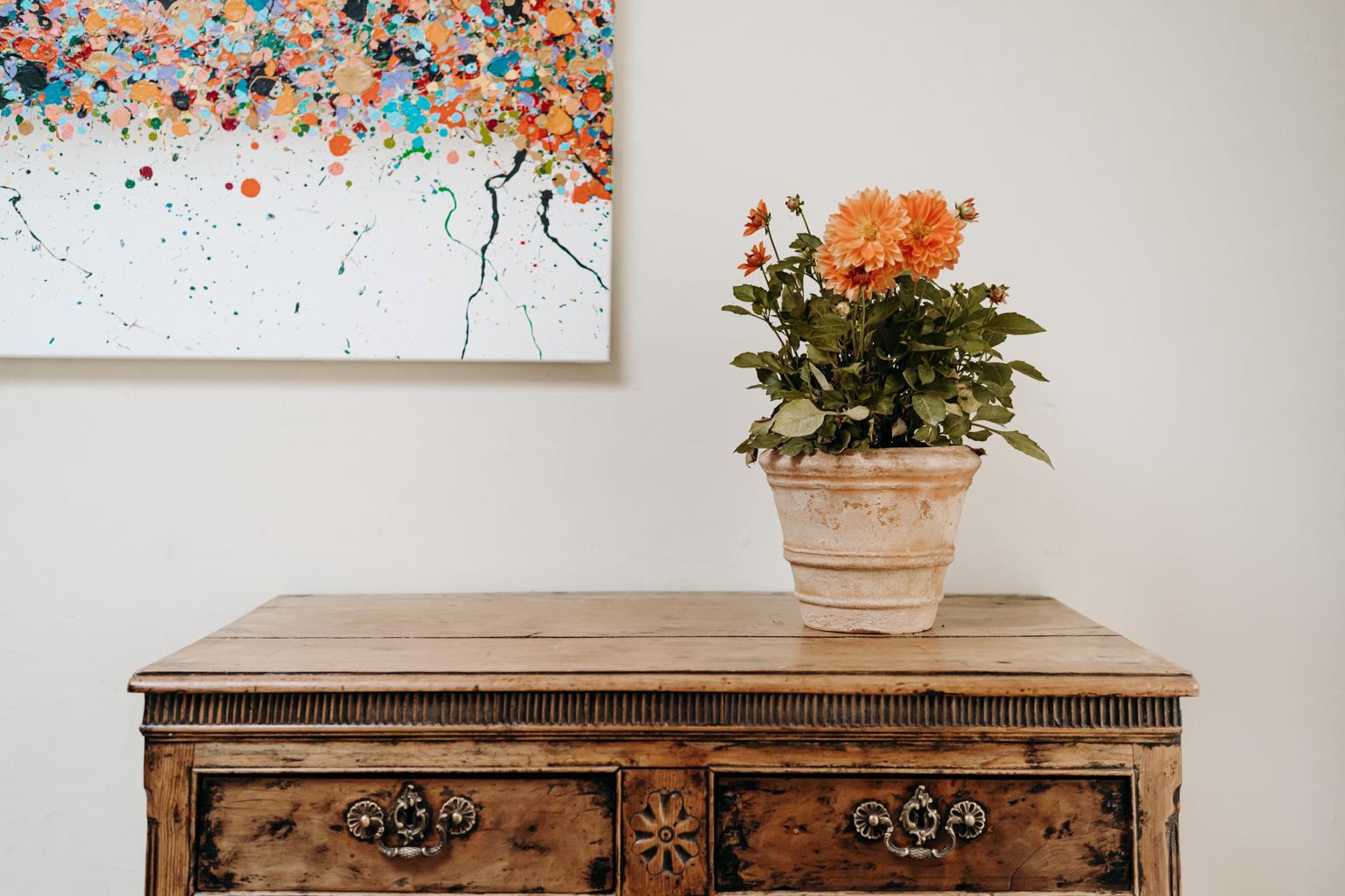 19th Century English Fruitwood Chest of Drawers 9