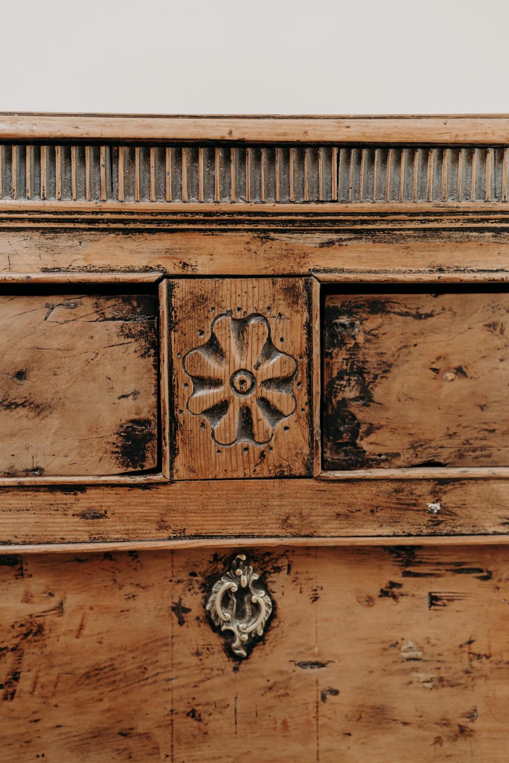 19th Century English Fruitwood Chest of Drawers 2