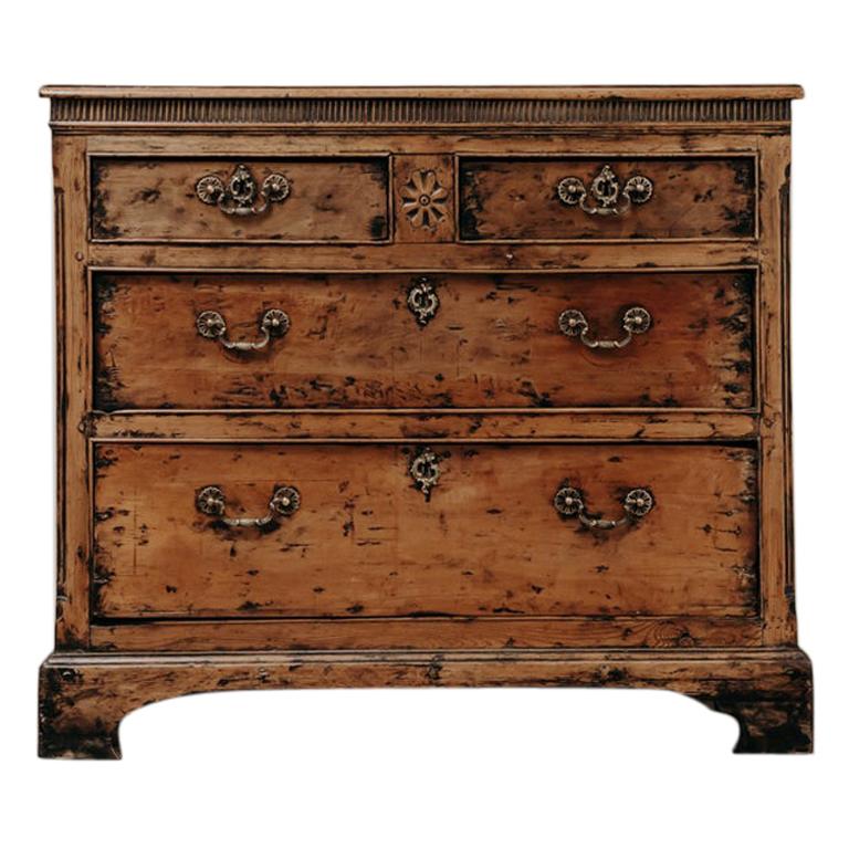 19th Century English Fruitwood Chest of Drawers