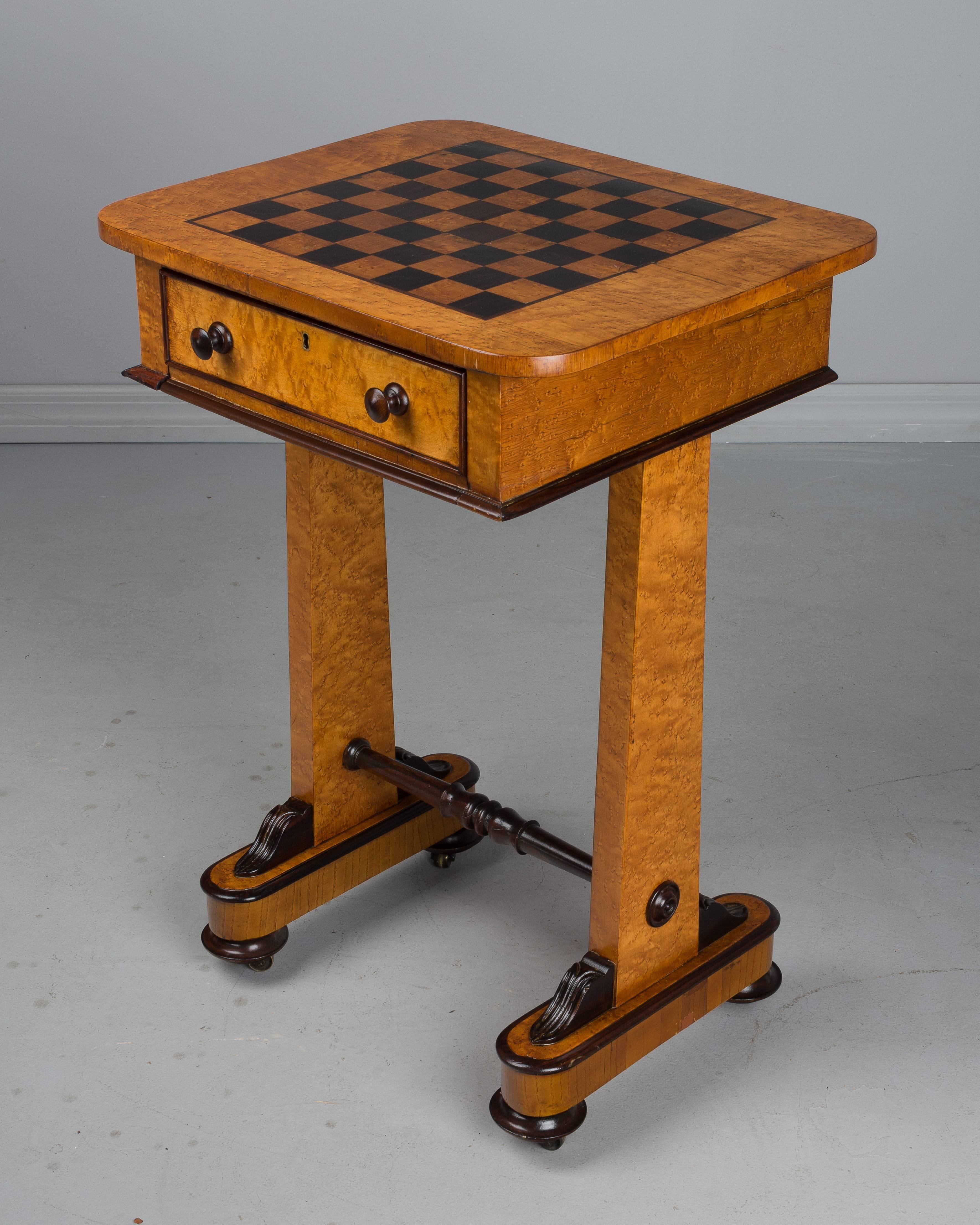 William and Mary 19th Century English Game Table
