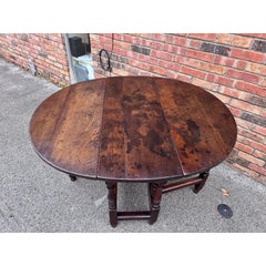 19th Century English Gate Leg Table