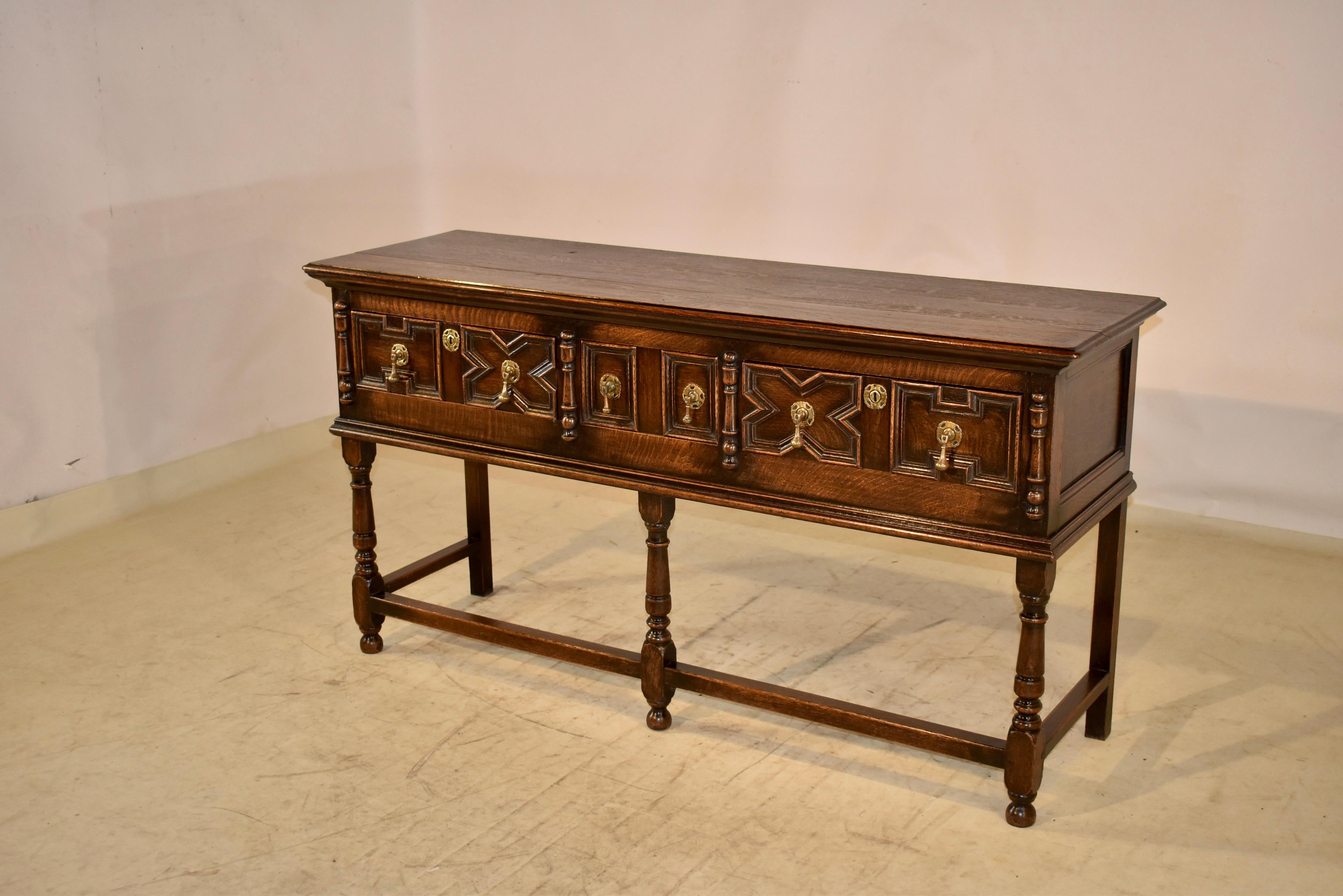 Englisches geometrisches Sideboard aus dem 19. Jahrhundert im Angebot 2