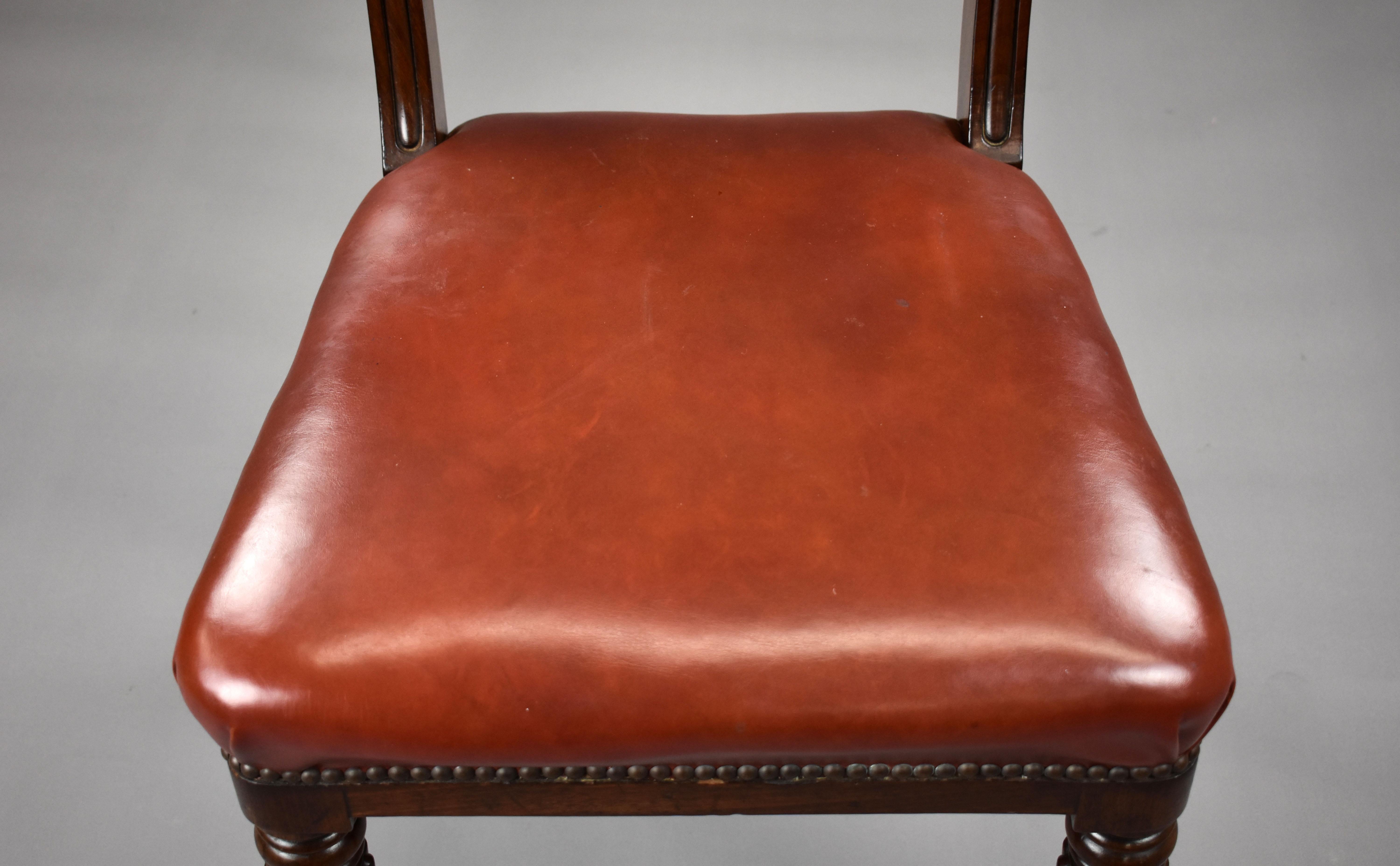 19th Century English George III Mahogany Dining Chairs 8