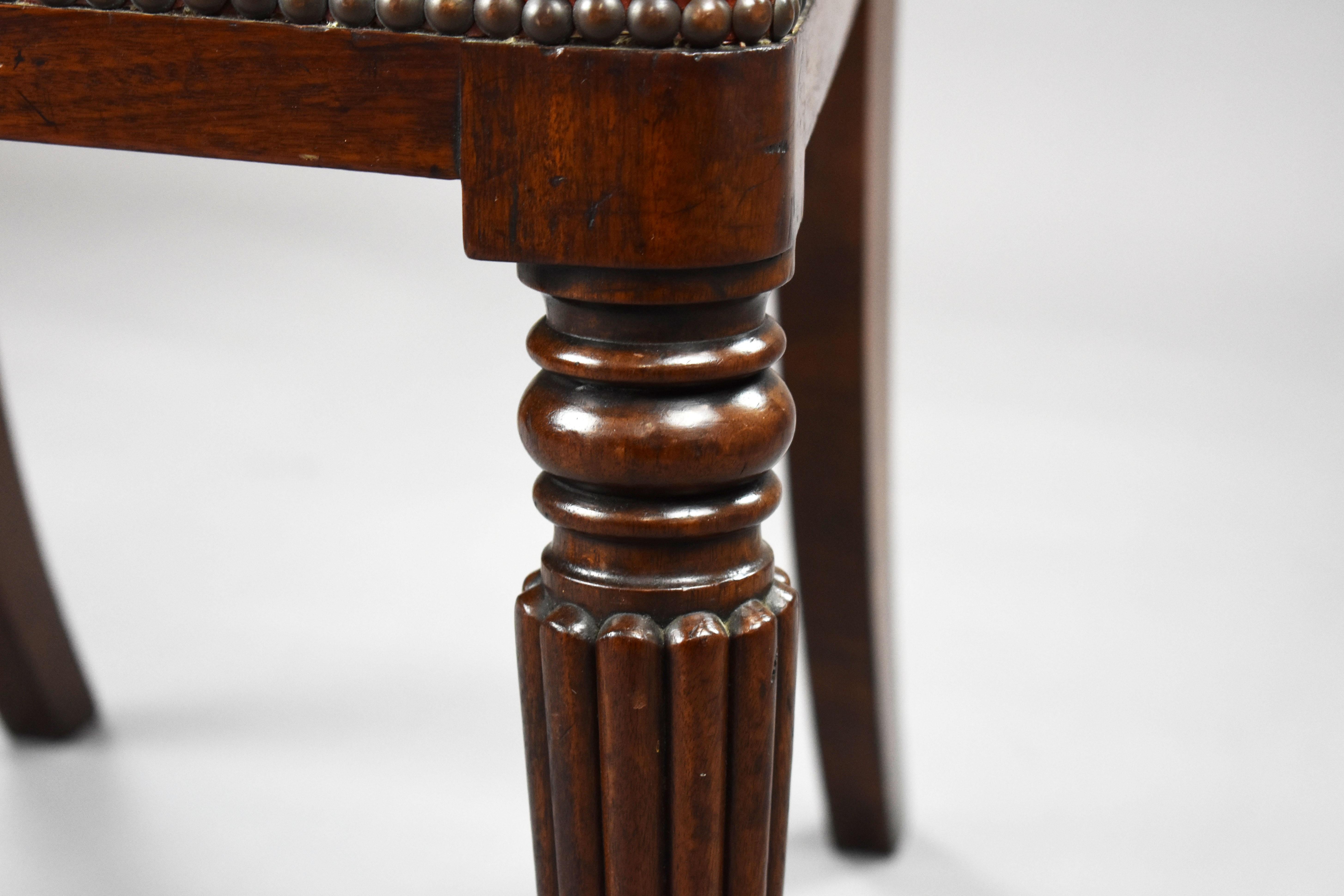 19th Century English George III Mahogany Dining Chairs 6