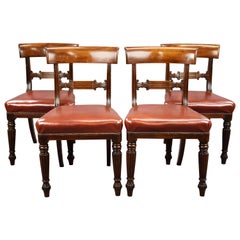 Antique 19th Century English George III Mahogany Dining Chairs