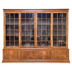 19th Century English George III Style Mahogany Bookcase