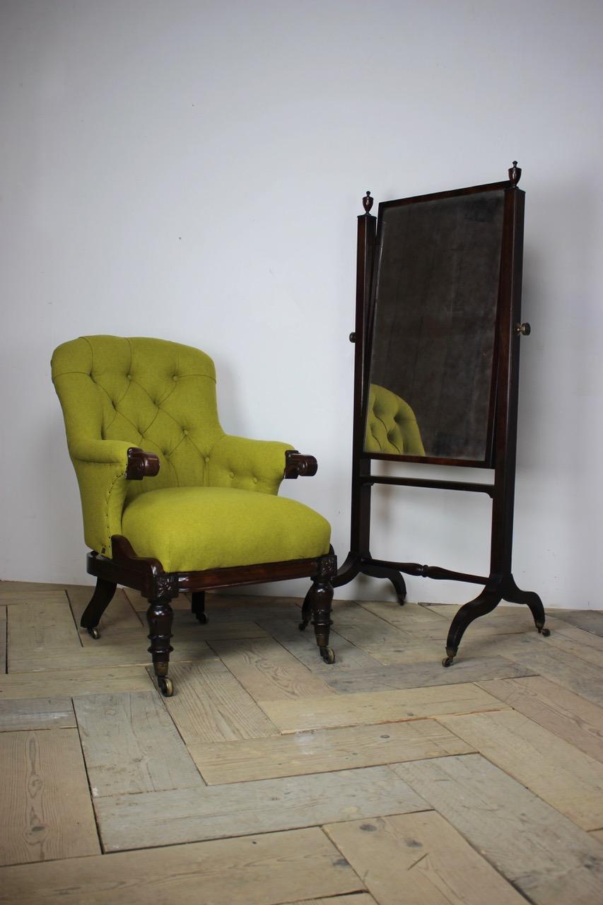 19th Century English George IV Reclining Armchair with Provenance For Sale 7