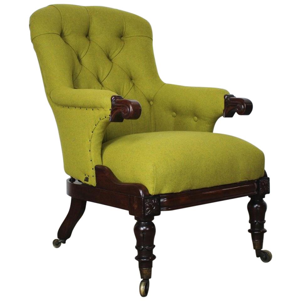 19th Century English George IV Reclining Armchair with Provenance For Sale