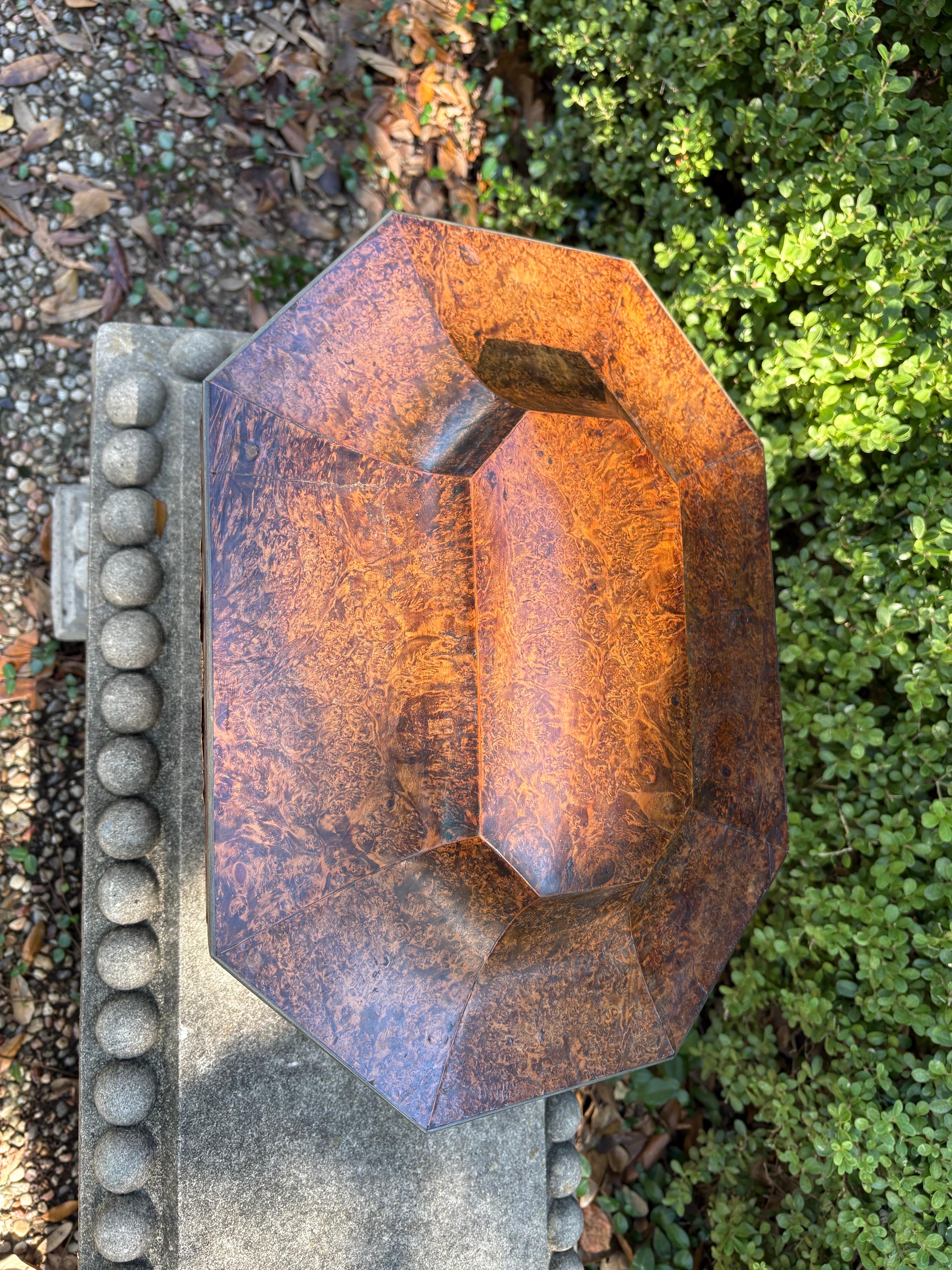 Scatola per parrucche in legno di buro inglese del XIX secolo in vendita 5