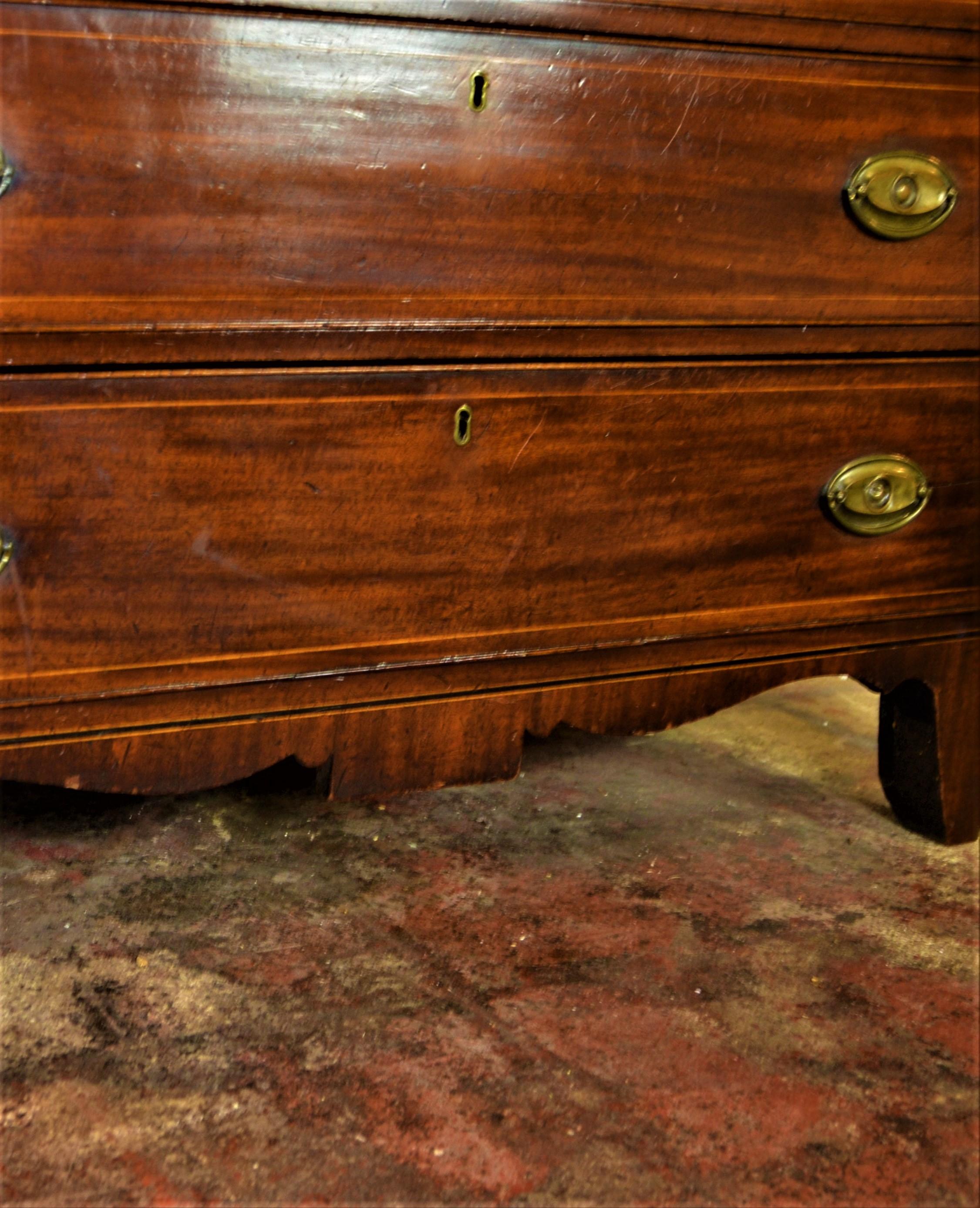 19th Century 1820 English Georgian Chest of Drawers