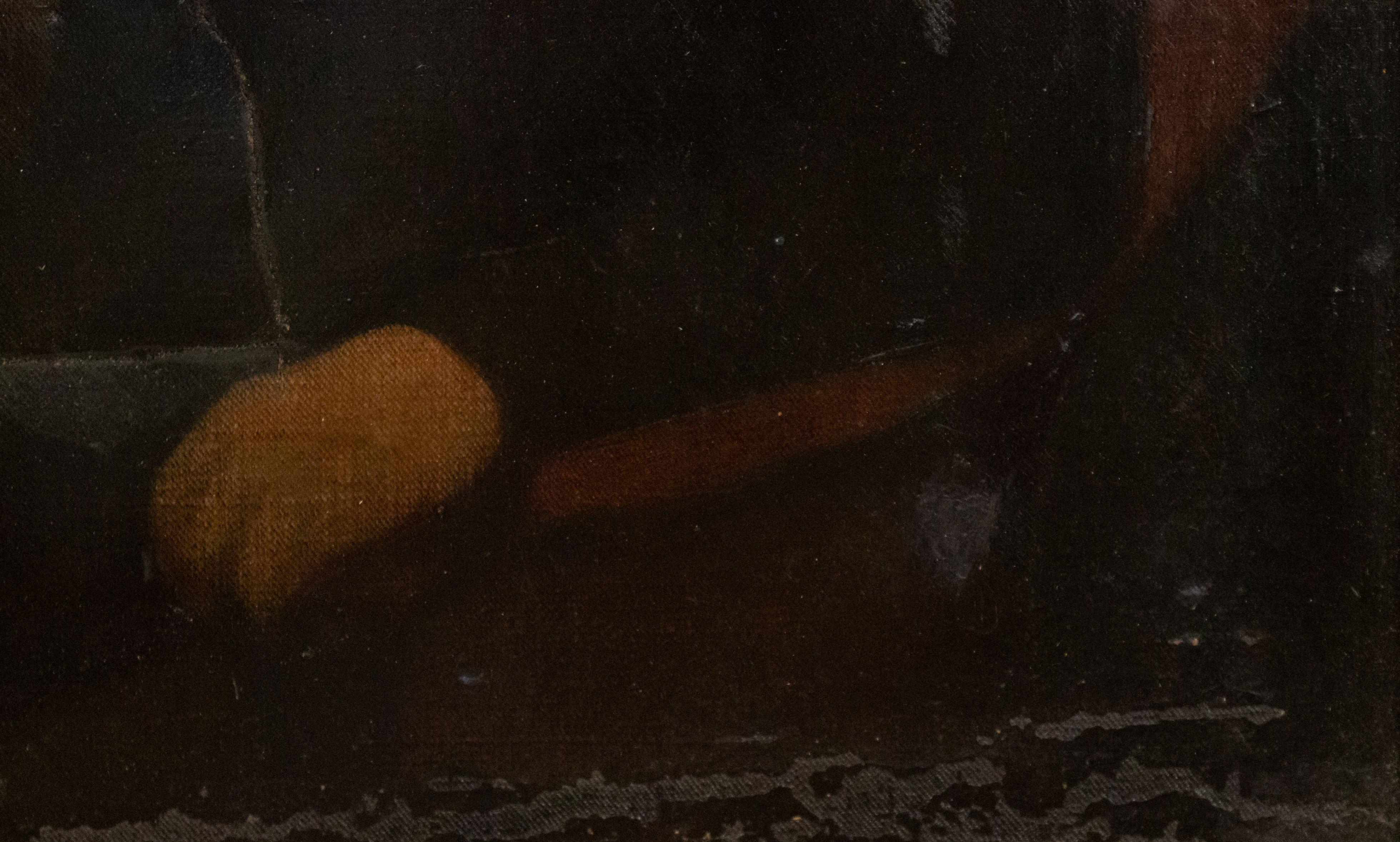 Englisches georgianisches männliches Ölporträt aus dem 19. Jahrhundert in einem Rahmen im Zustand „Relativ gut“ im Angebot in New York, NY