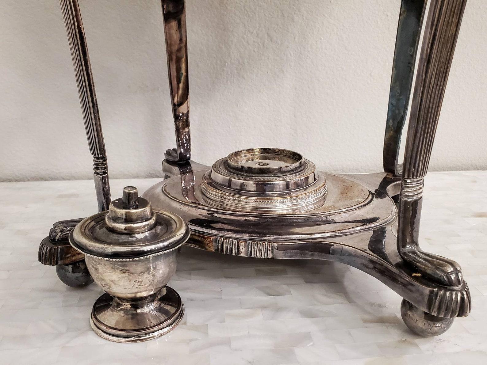 19th Century English Georgian Silver Plate Samovar 3