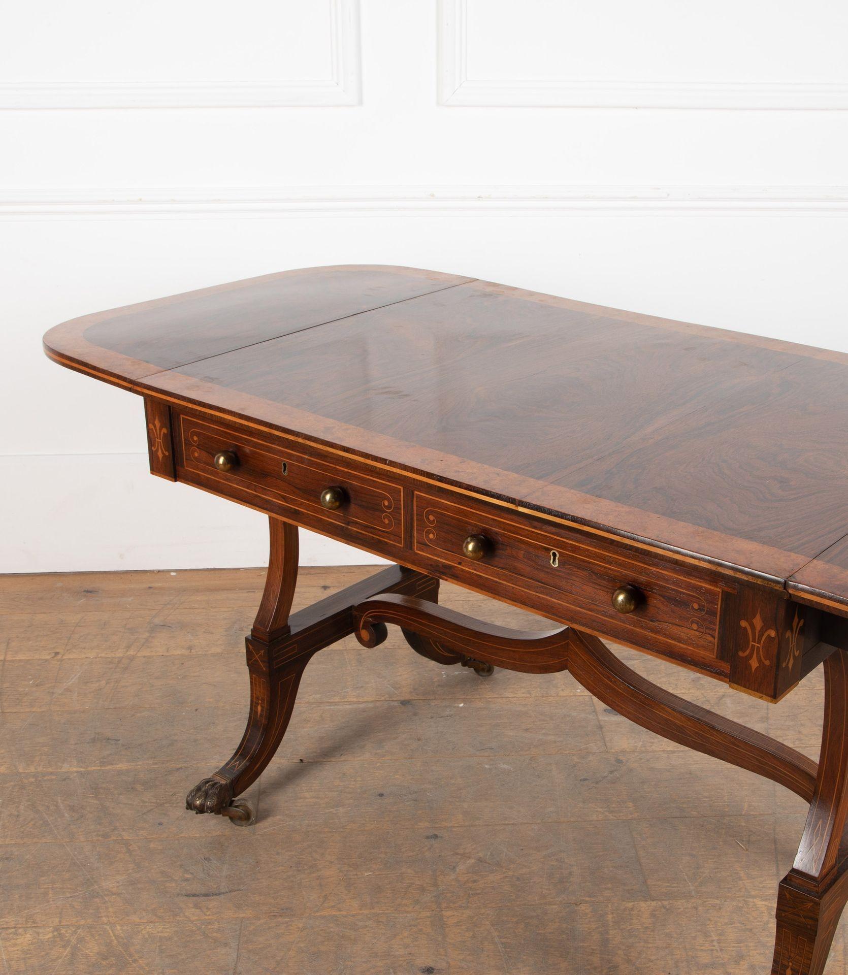 19th Century English Georgian Sofa Table For Sale 3