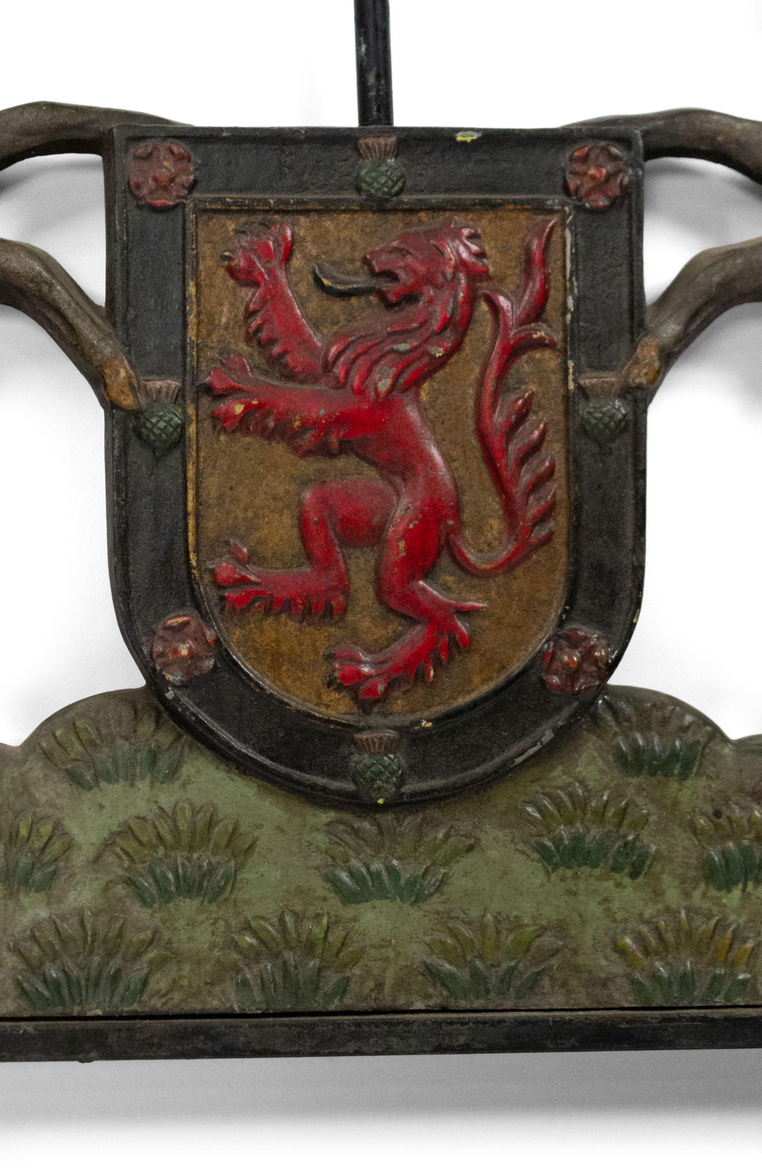 19th Century English Georgian Style Iron Unicorn Coat of Arms In Good Condition In New York, NY