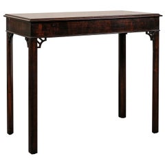 19th Century English Georgian Style Mahogany Console or Serving Table