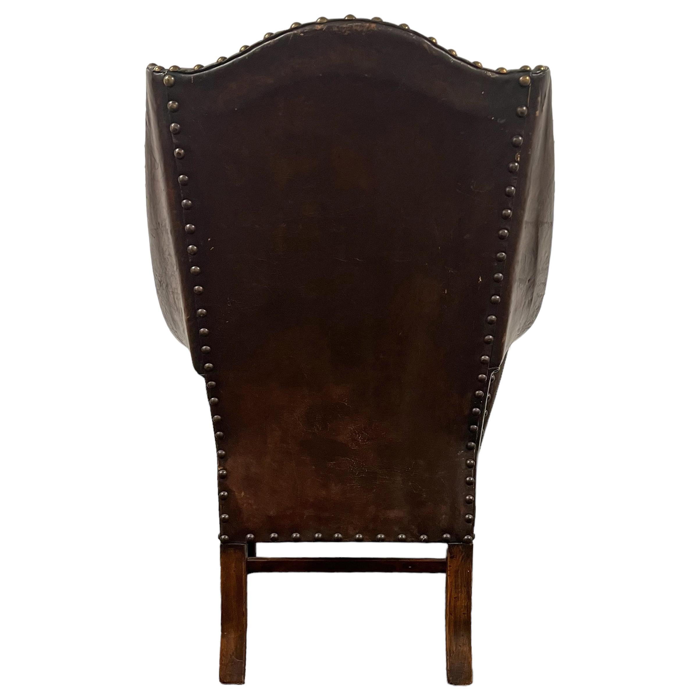 19th Century English Georgian-Style Wingchair For Sale 2