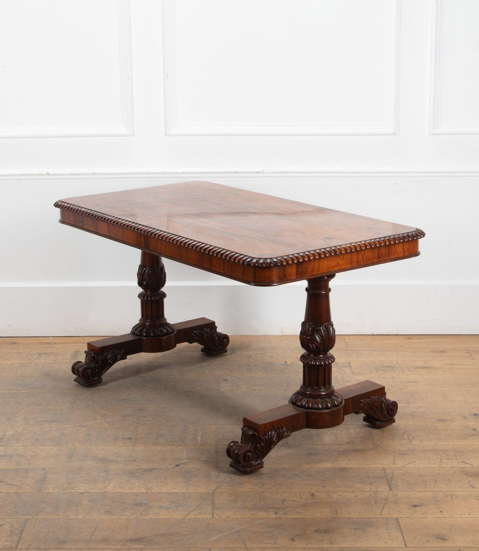 Table centrale de bibliothèque anglaise Gillows du 19ème siècle en vente 4
