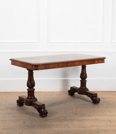 19th Century English Gillows Library Centre Table