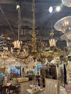 19th Century English Gilt Bronze Billiard Light