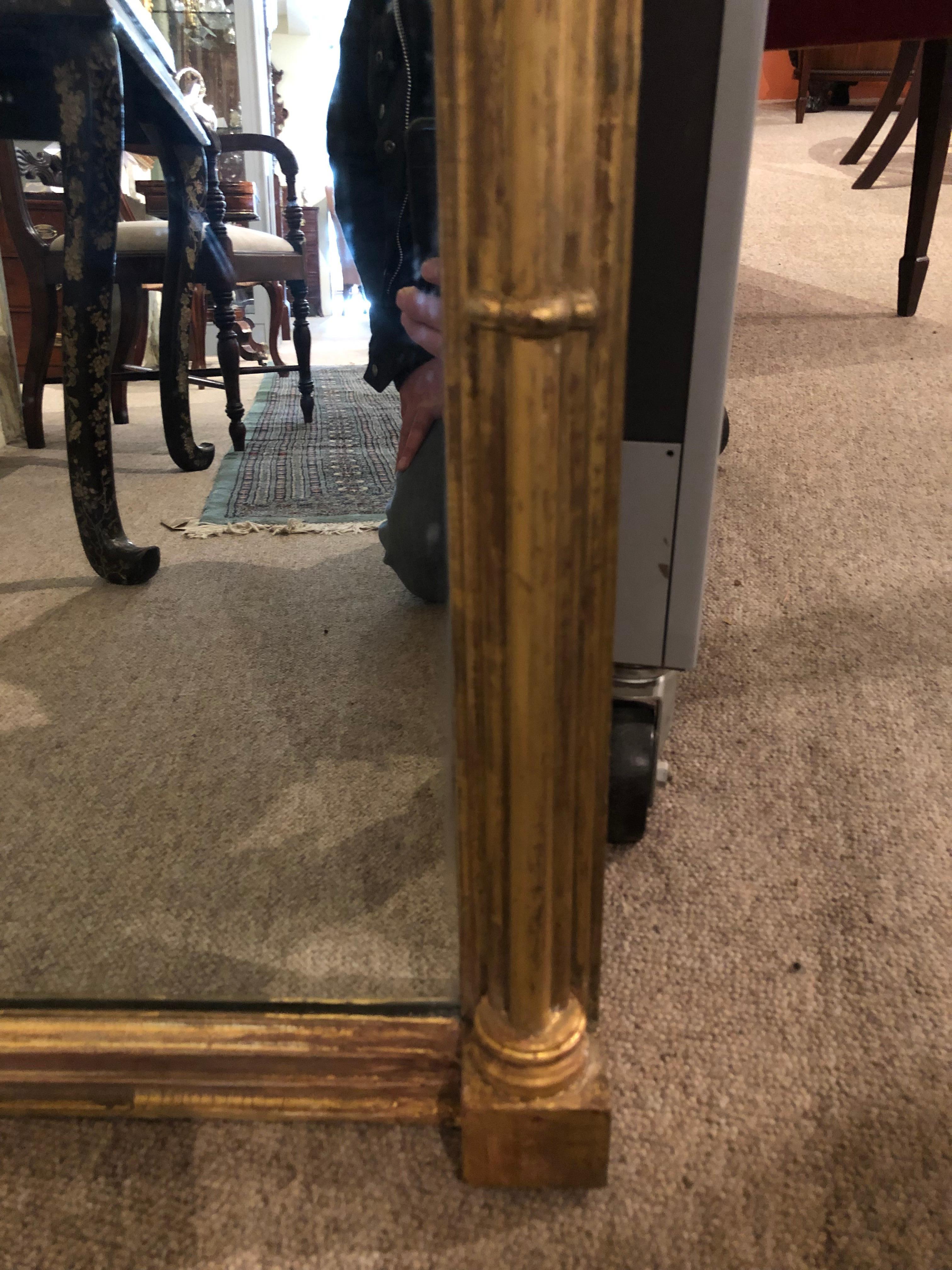 19th Century English Gilt Rectangular Pier Mirror 2