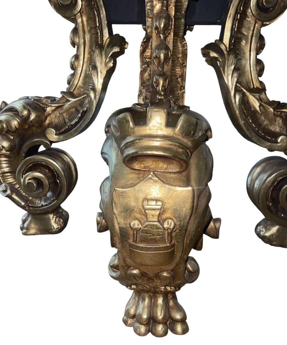 Mesa de centro inglesa del siglo XIX de madera dorada con tapa de mármol Michelangelo Mármol en venta