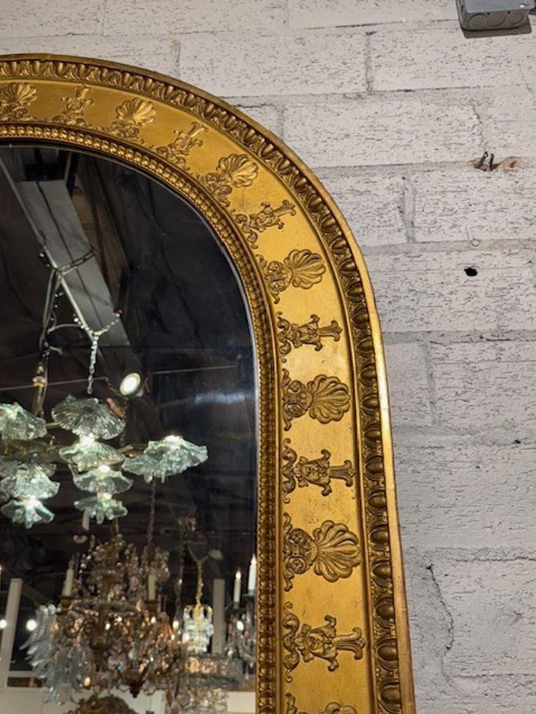XIXe siècle Miroir en bois doré anglais du 19e siècle en vente
