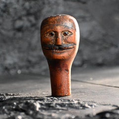 19th Century English Glass Eyes Puppet head
