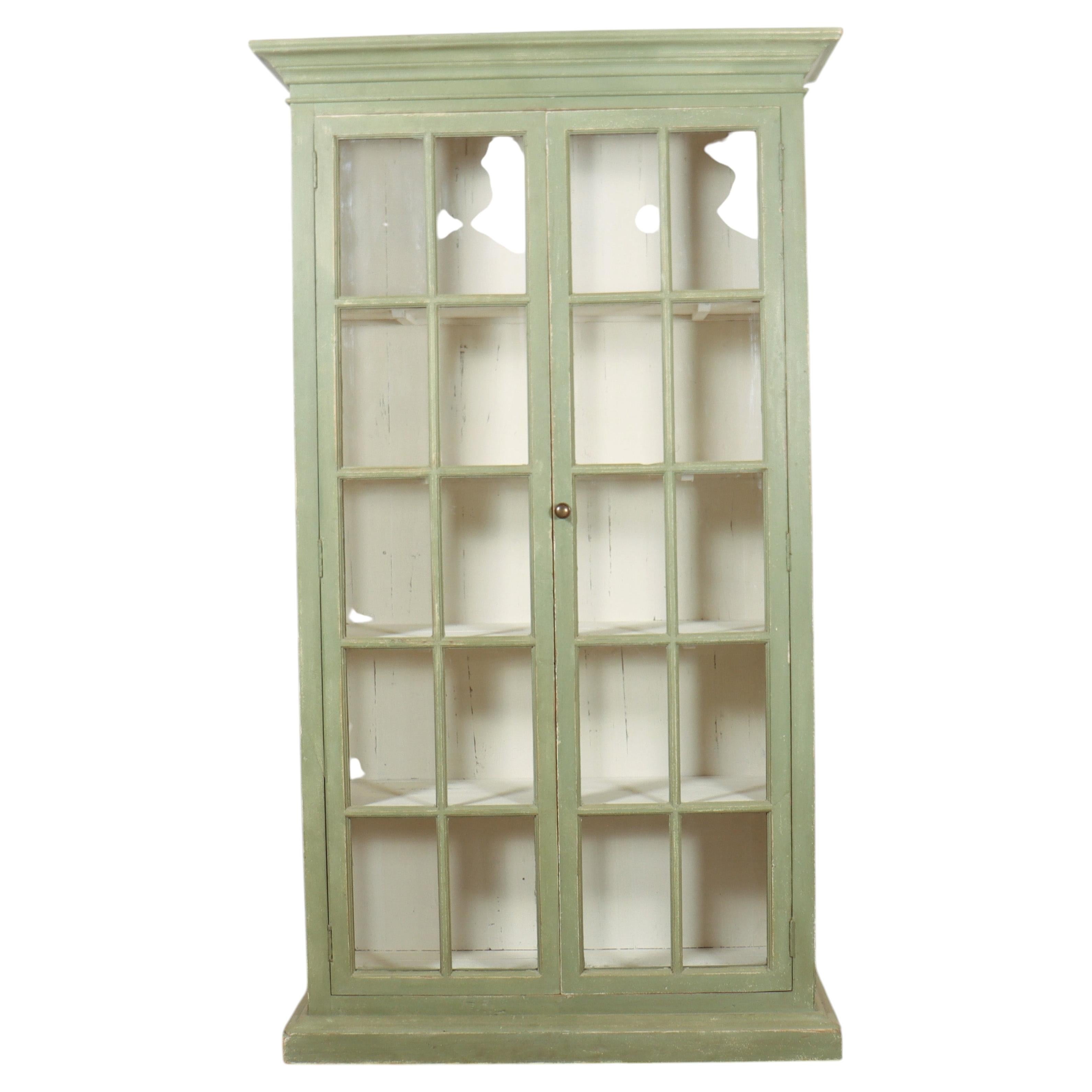 19th Century English Glazed Bookcase/ Display Cabinet