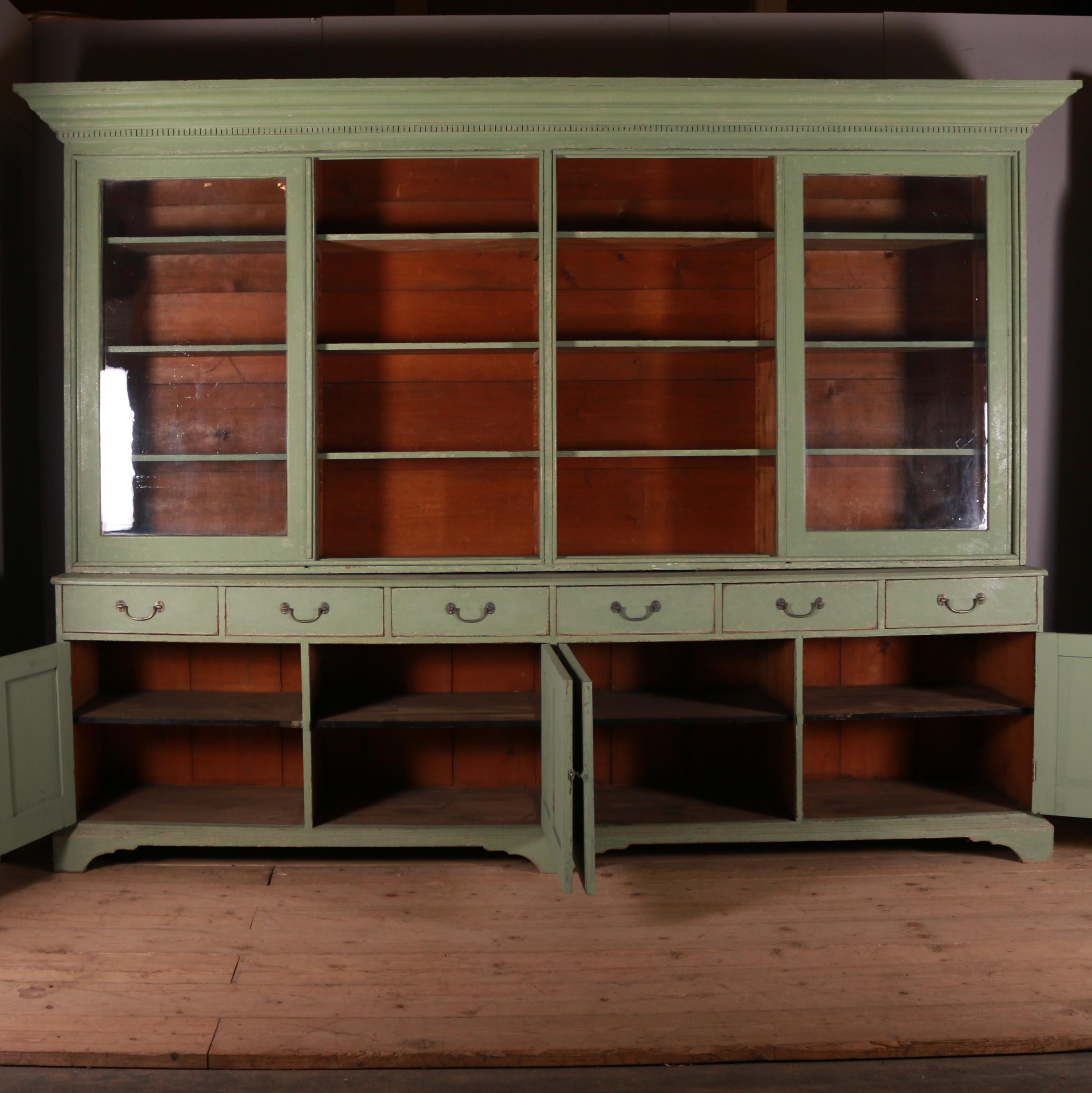 19th Century English Glazed Kitchen Dresser 1