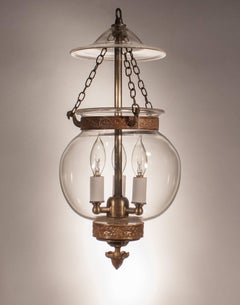 19th Century English Globe Bell Jar Lantern