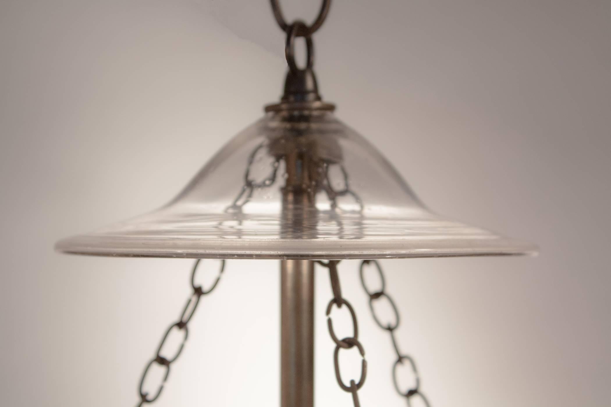 19th Century English Globe Bell Jar Lantern 3