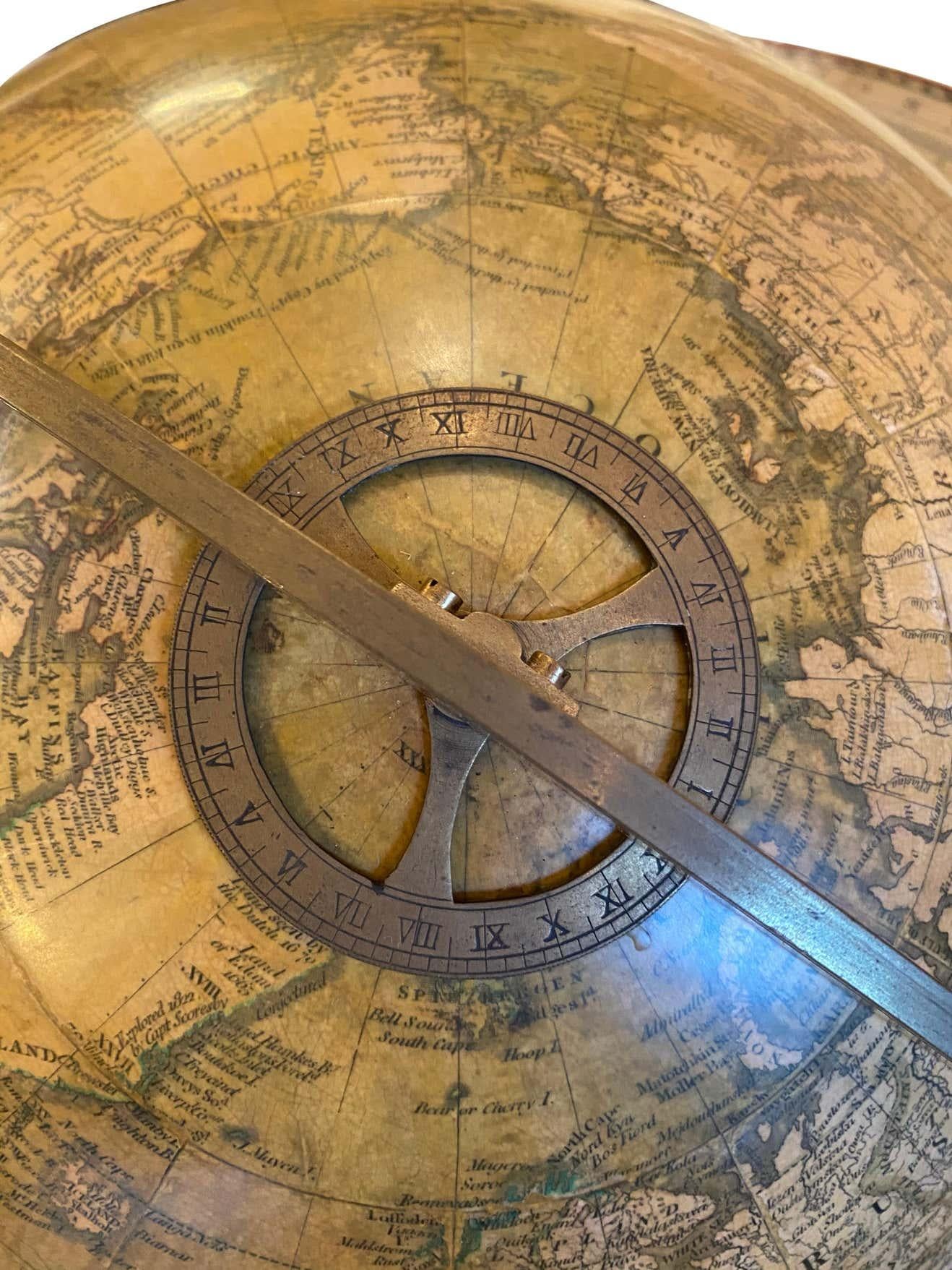 19th Century English Globe by Renowned Cartographers John Newton and Son For Sale 12