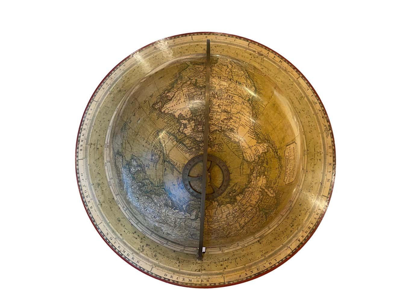19th Century English Globe by Renowned Cartographers John Newton and Son For Sale 1