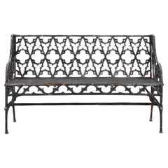 Antique 19th Century English Gothic Bench
