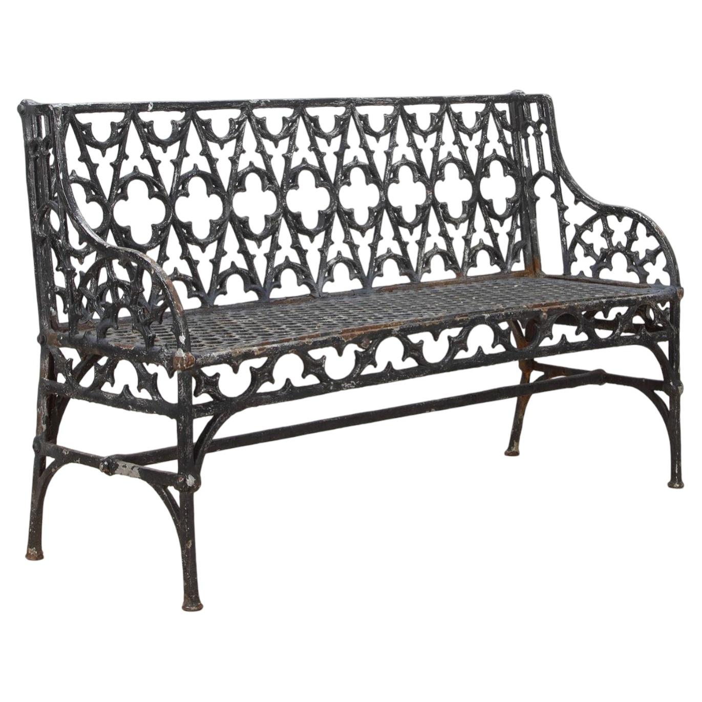19th Century English Gothic Bench