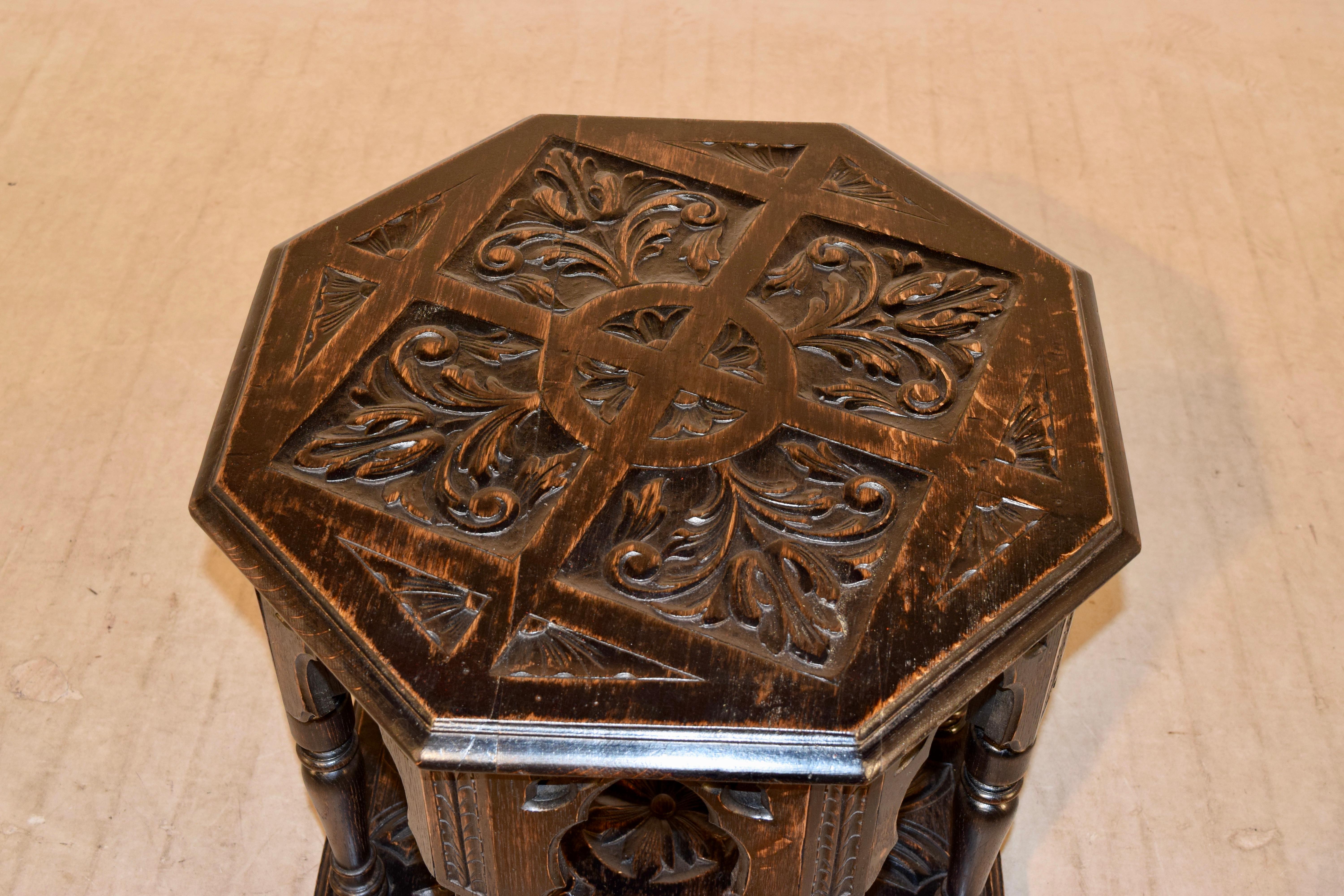 19th Century English Gothic Side Table 2