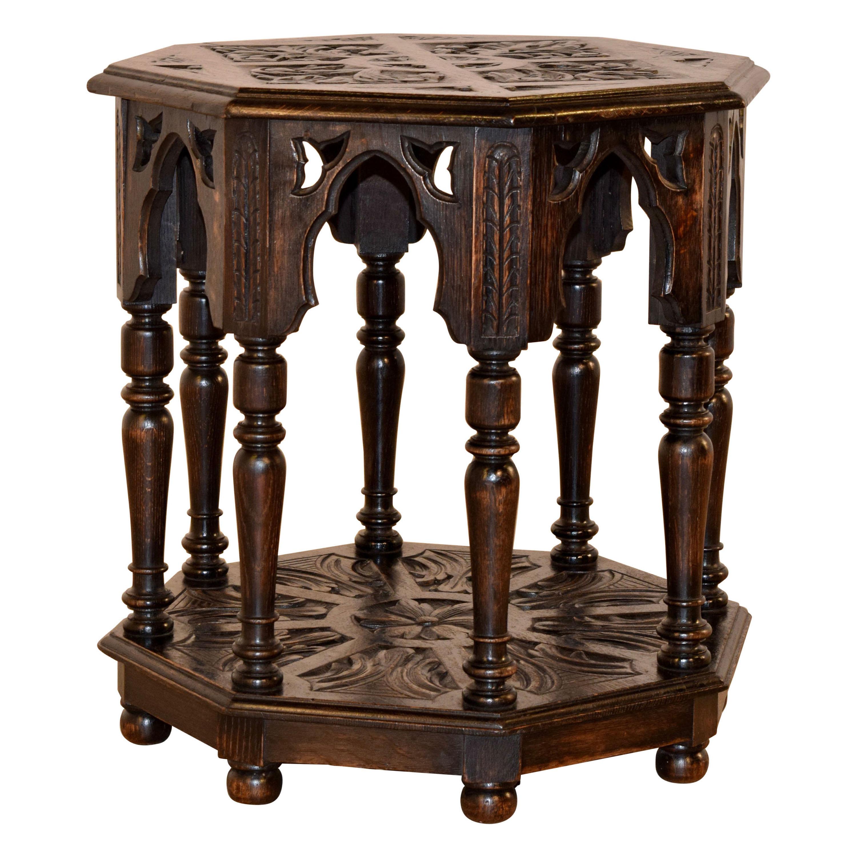 19th Century English Gothic Side Table