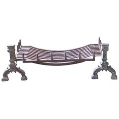 19th Century English Gothic Style Fire Grate or Fire Basket