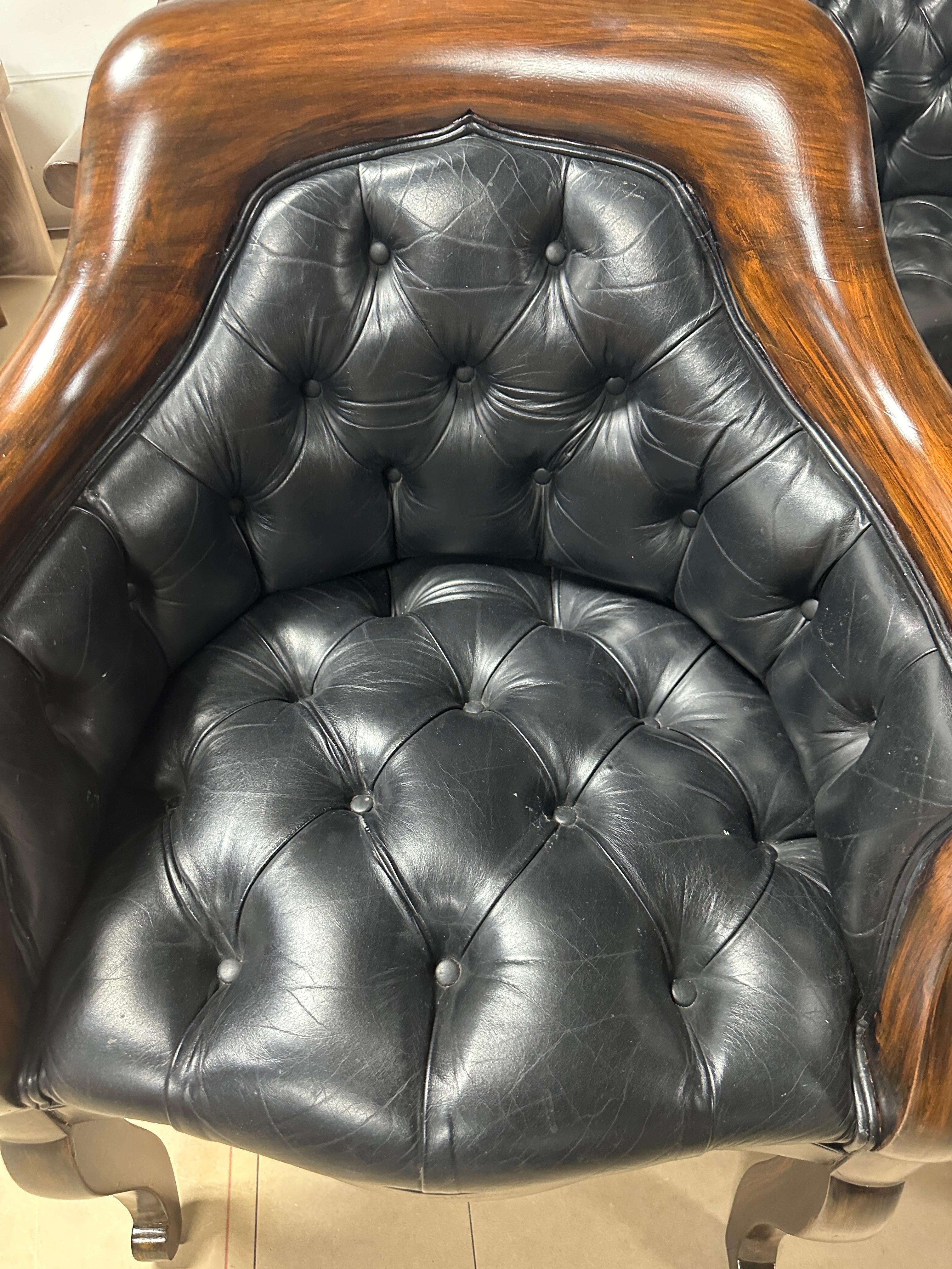 Set di 4 poltrone in stile gotico inglese del XIX secolo in vendita 2