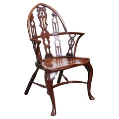 Englischer gotischer Windsor-Stuhl des 19. Jahrhunderts