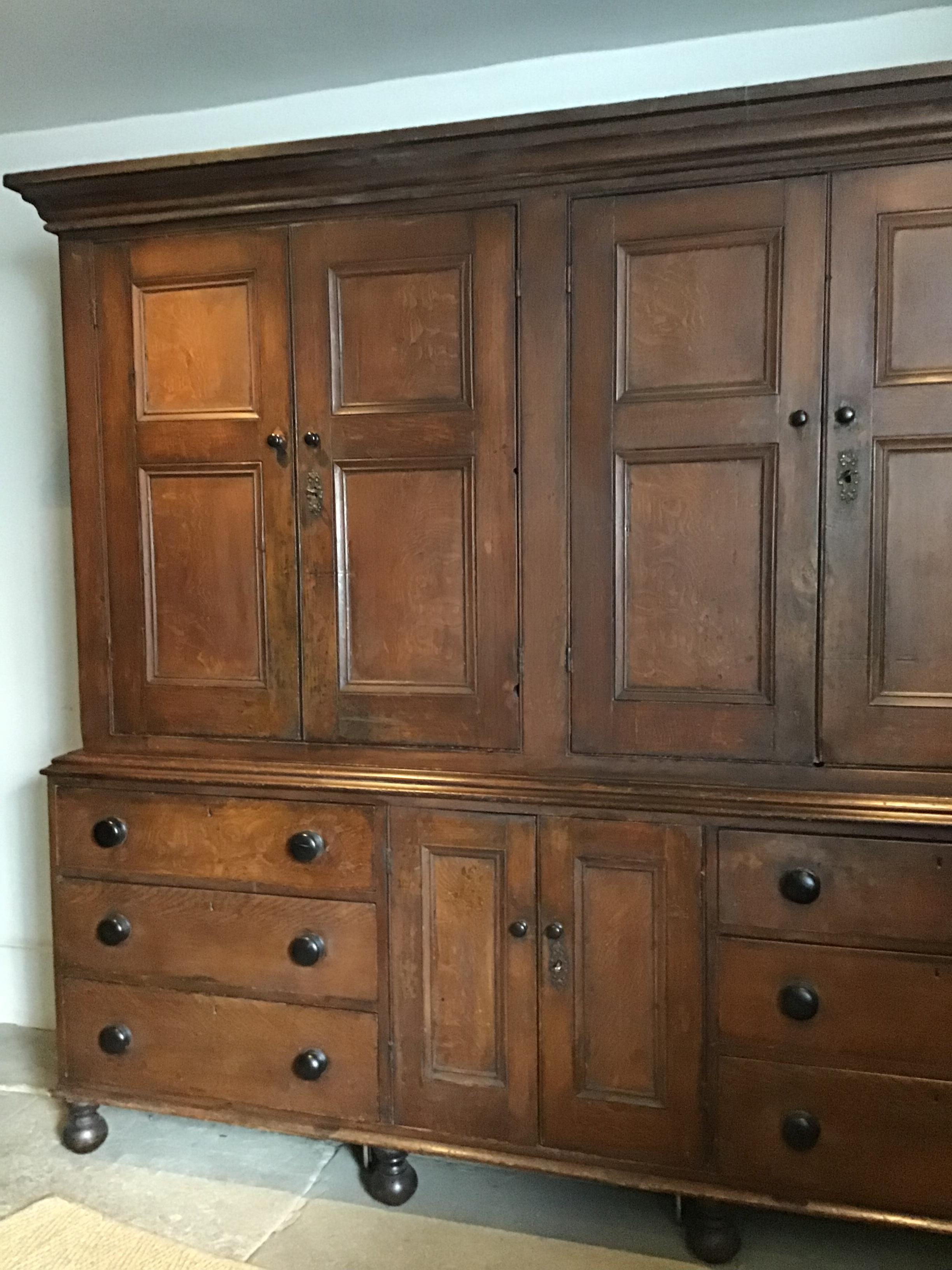 19th Century English Grained Housekeepers Cupboard 8