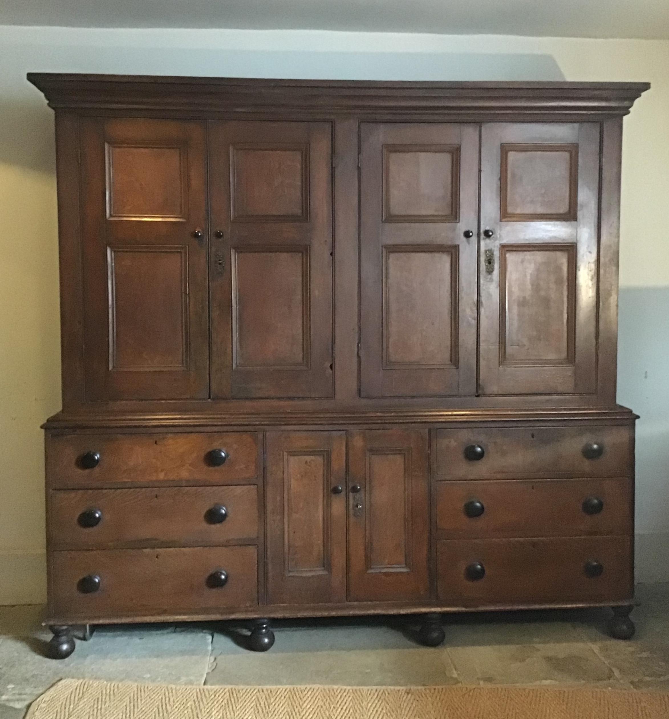 19th Century English Grained Housekeepers Cupboard 10