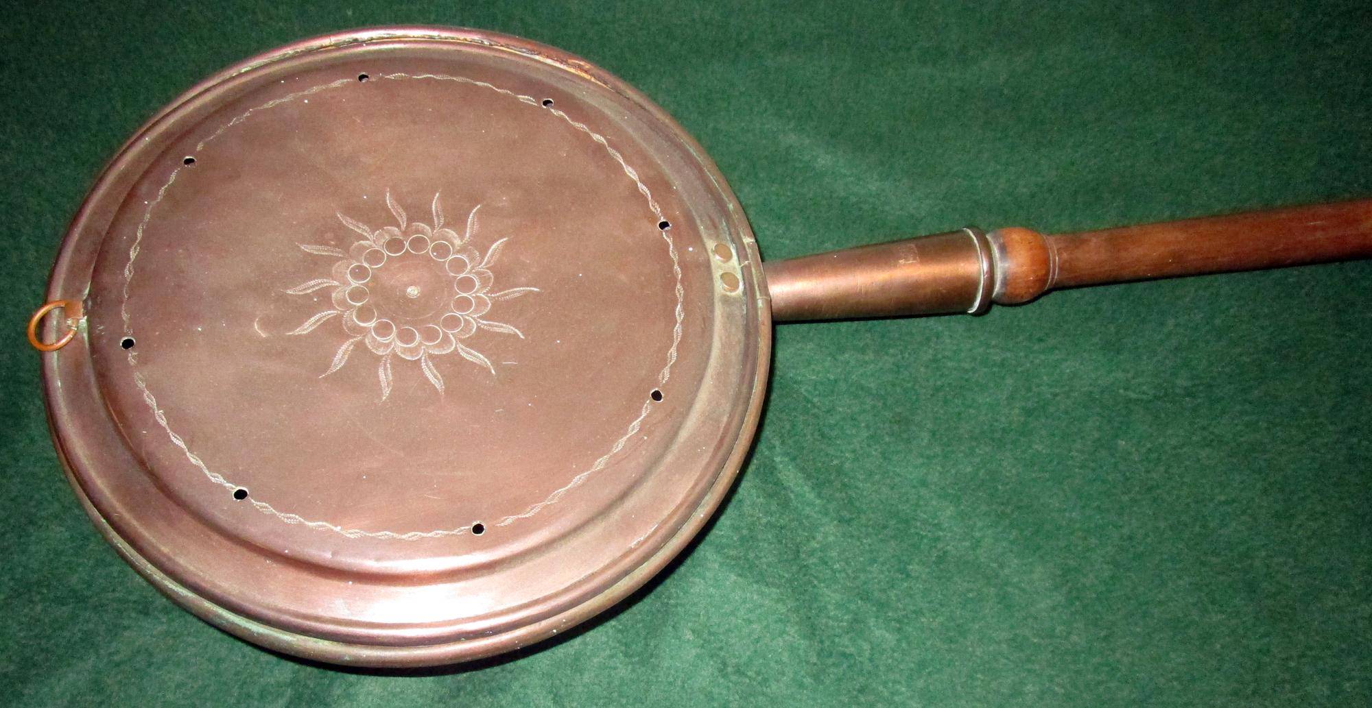 antique copper bed warmer value
