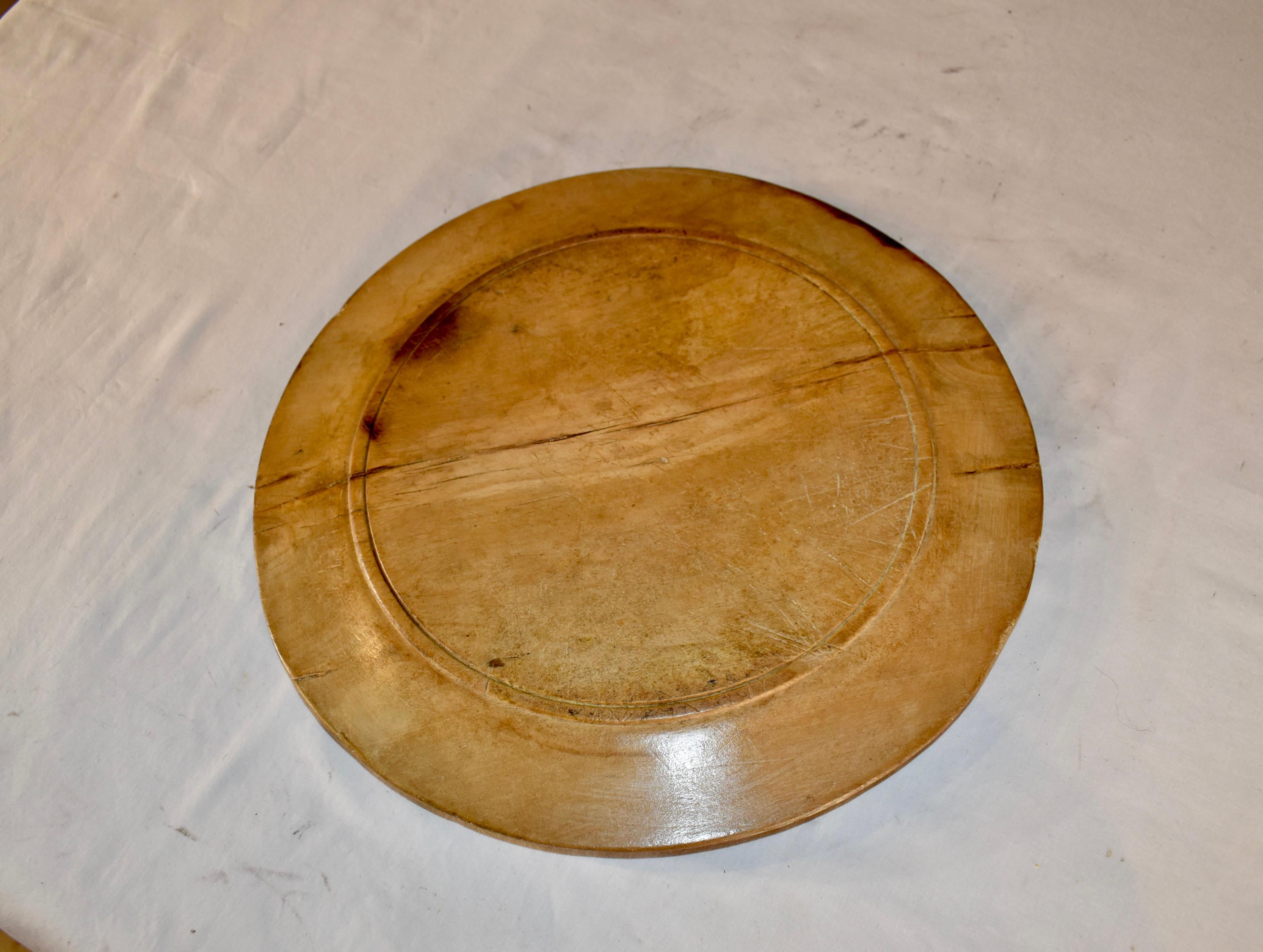 19th Century English Hand-Carved Bread Board For Sale 6