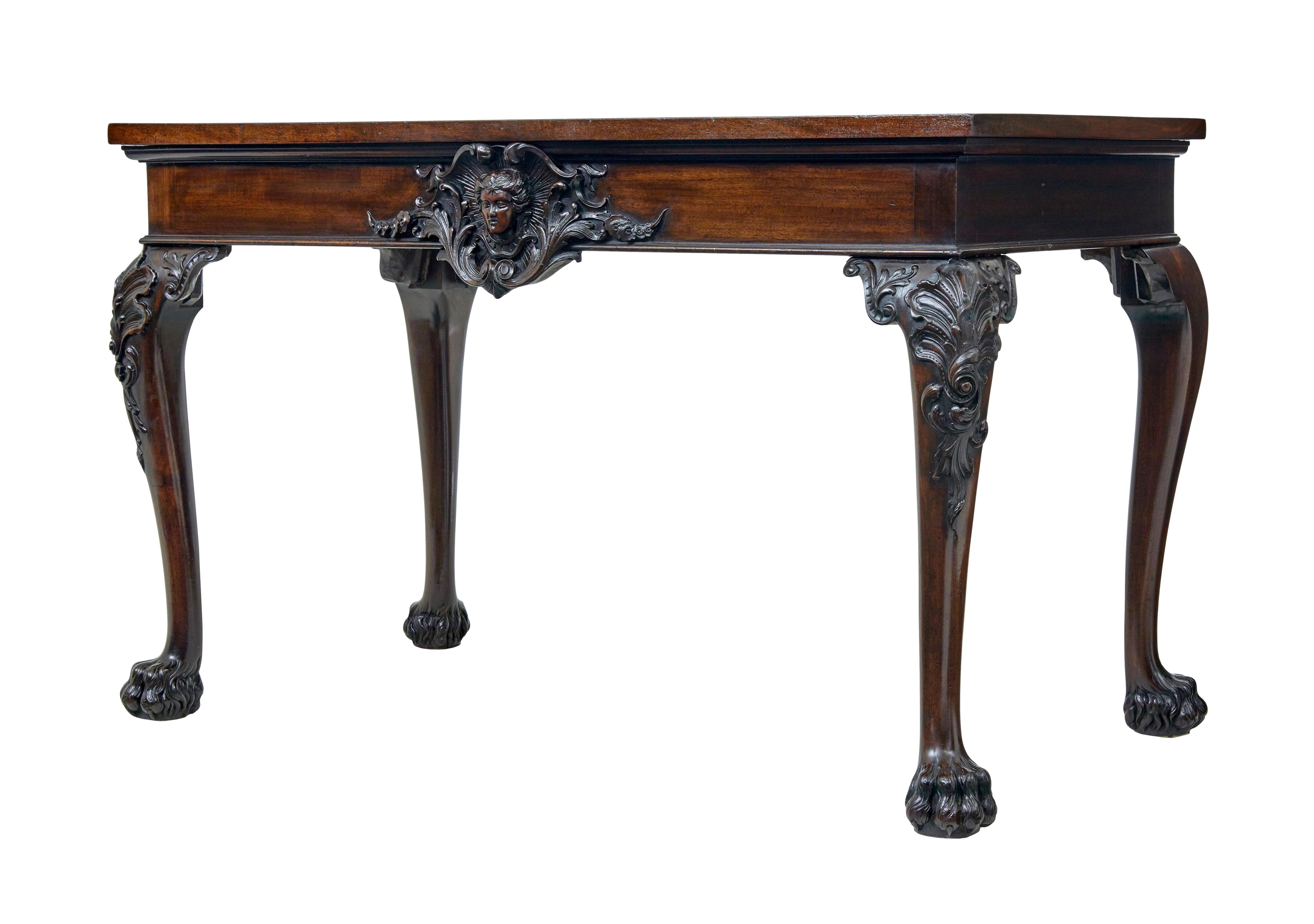 19th century English hand carved serving table For Sale 7