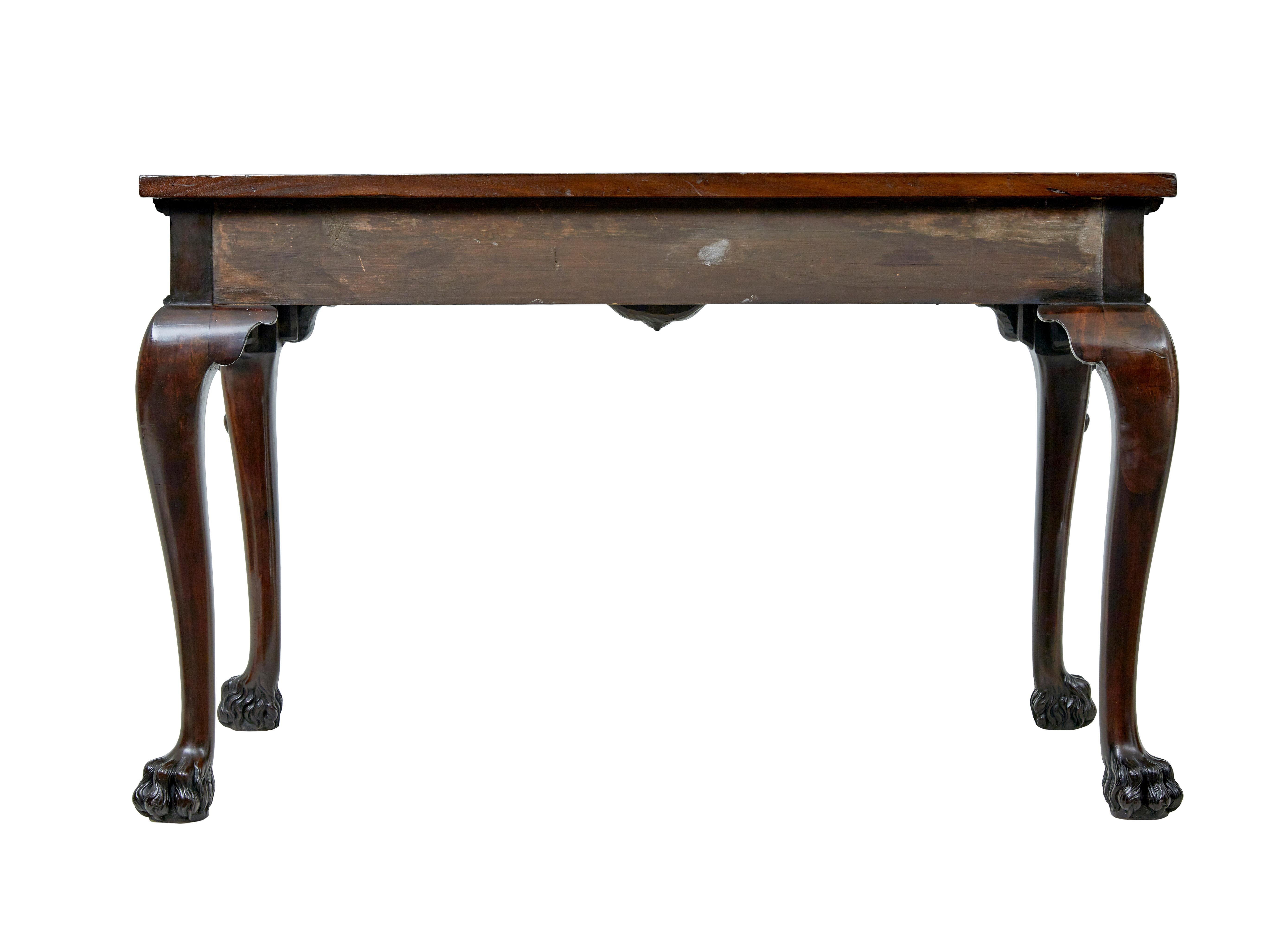 Carved 19th century English hand carved serving table For Sale