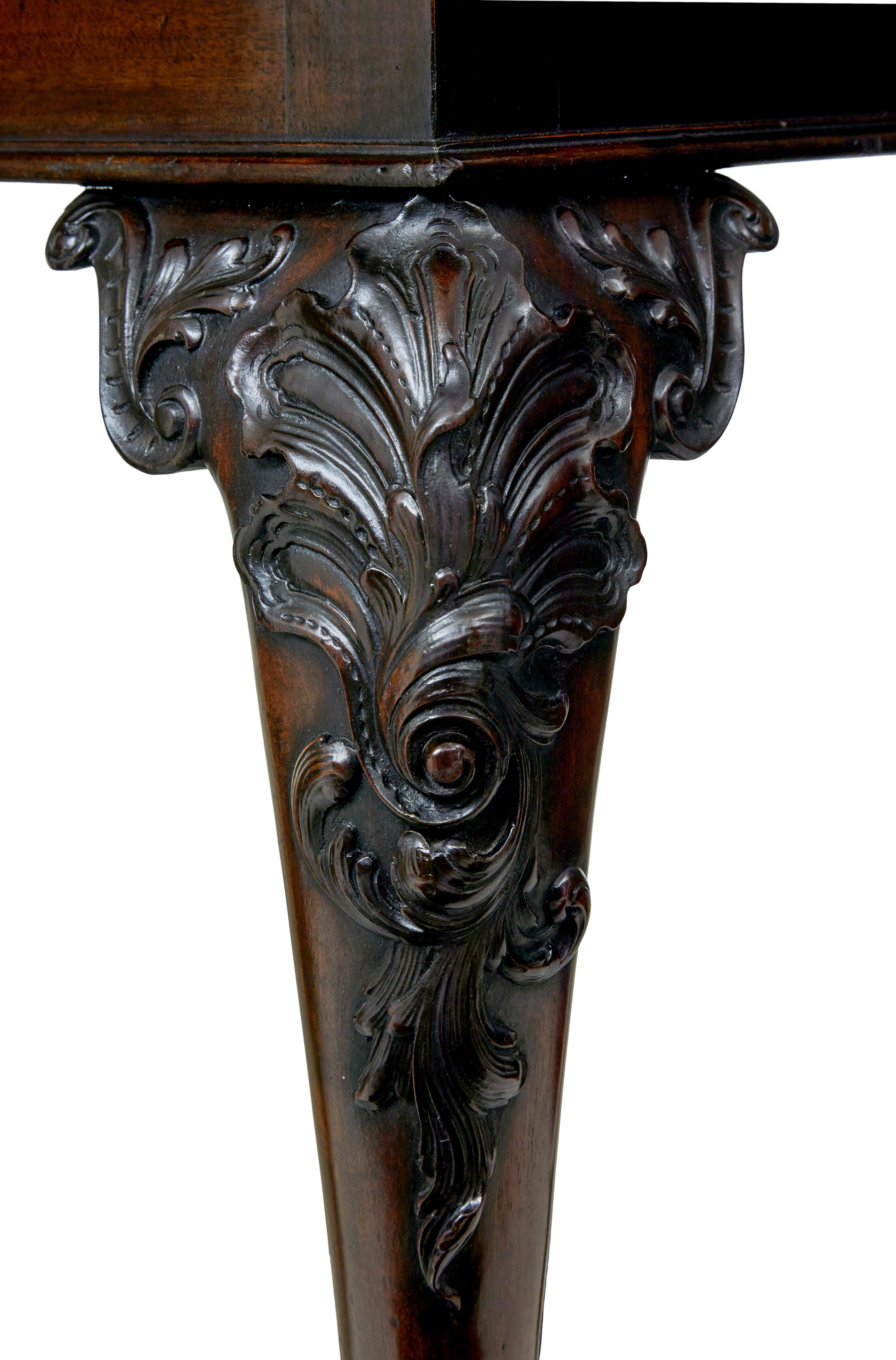 19th century English hand carved serving table For Sale 2