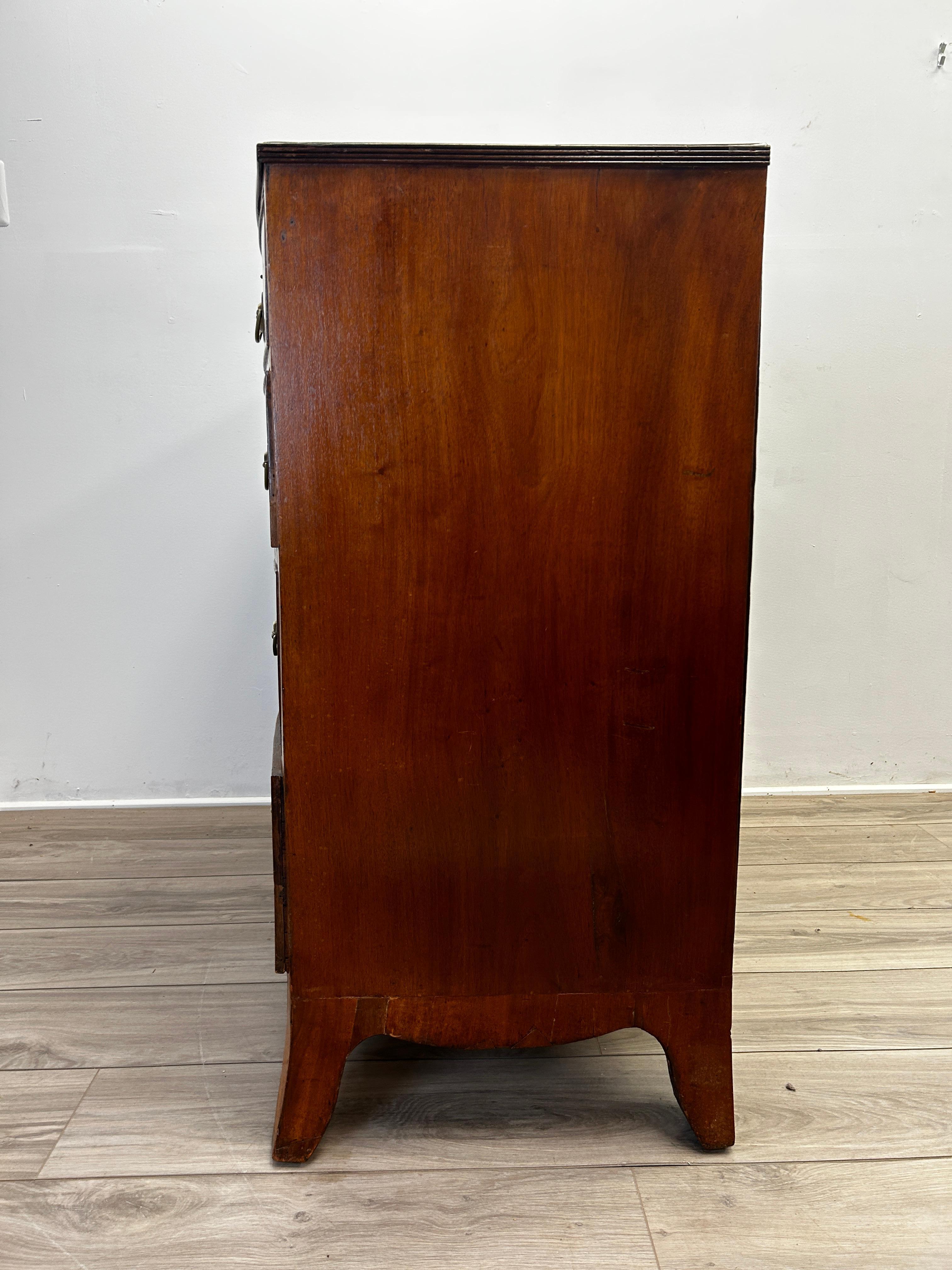 19th Century English Hepplewhite Bowfront Chest 7