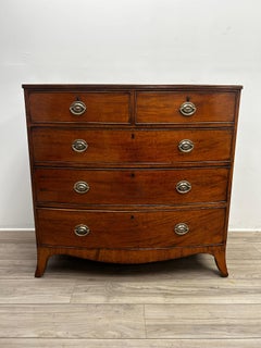 19th Century English Hepplewhite Bowfront Chest